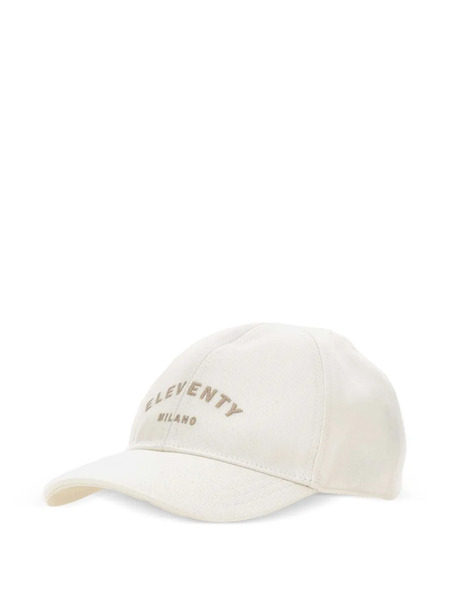 Eleventy Logo-print Cap - Neutrals 