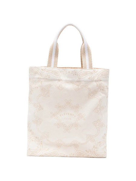  Eleventy Logo Tote Bag - Neutrals 