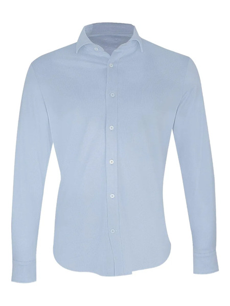  Eleventy Long-sleeve Button-fastening Shirt - Blue 