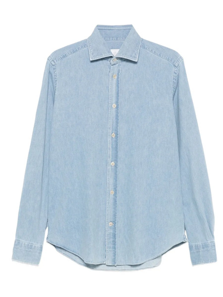  Eleventy Long-sleeve Denim Shirt - Blue 