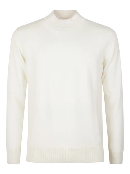  Eleventy Mock-neck Sweater - White 