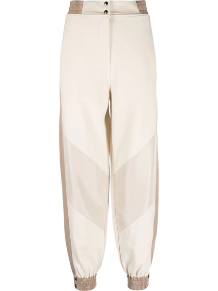  Eleventy Panelled Jersey-knit Trousers - Neutrals 