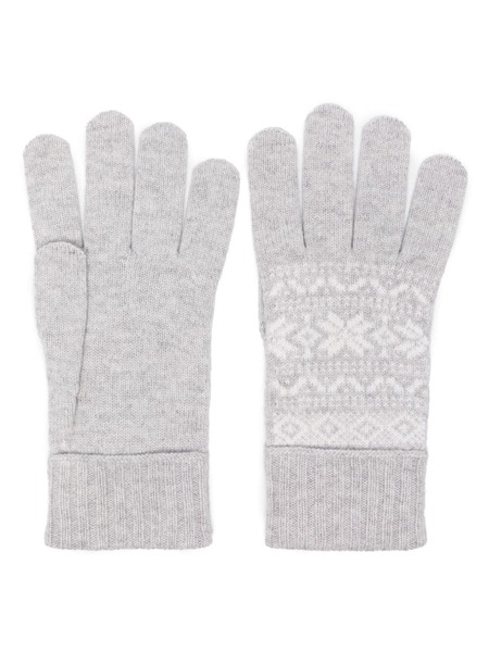  Eleventy Patterned-intarsia Gloves - Grey 