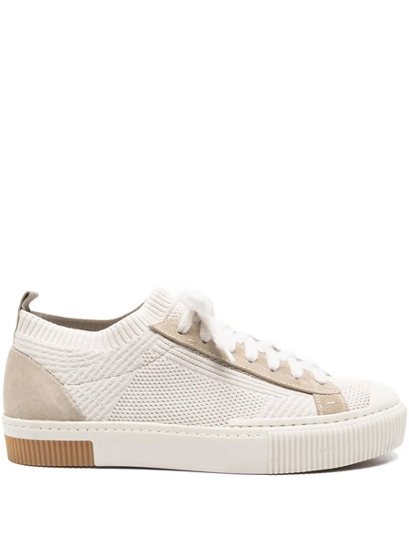  Eleventy Perforated Suede Trainers - Neutrals 