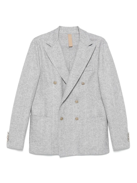  Eleventy Pinstripe Double-breasted Jacket - Grey 