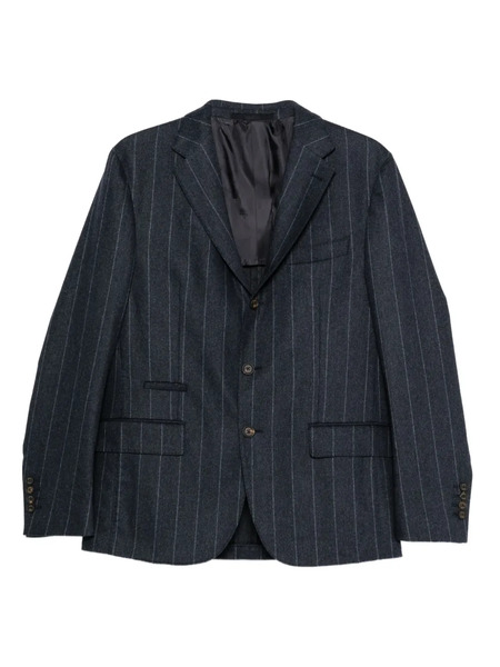  Eleventy Pinstriped Suit - Grey 