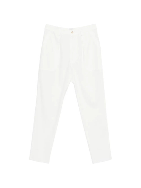  Eleventy Pleated Trousers - White 