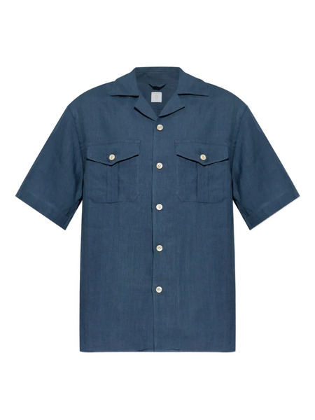  Eleventy Pocket Button Shirt - Blue 
