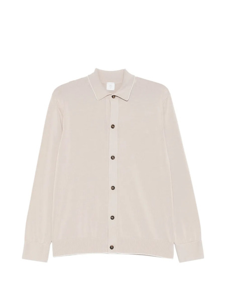  Eleventy Polo-collar Cardigan - Neutrals 