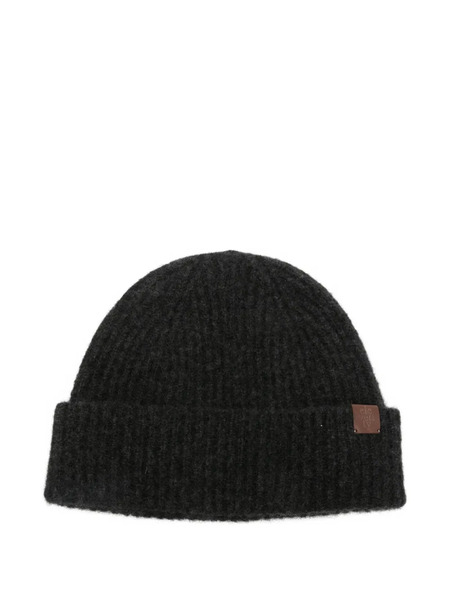  Eleventy Ribbed-knit Beanie Hat - Grey 