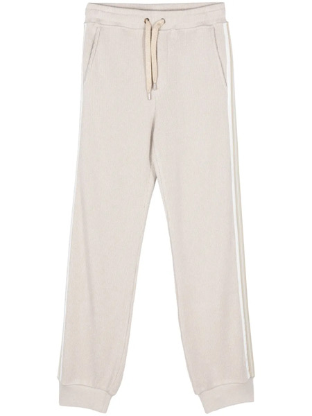  Eleventy Ribbed-knit Sweatpants - Neutrals 