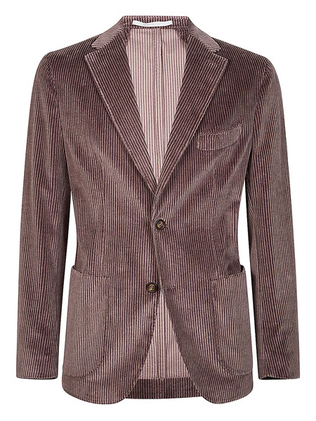  Eleventy Single-breasted Corduroy Blazer - Brown 