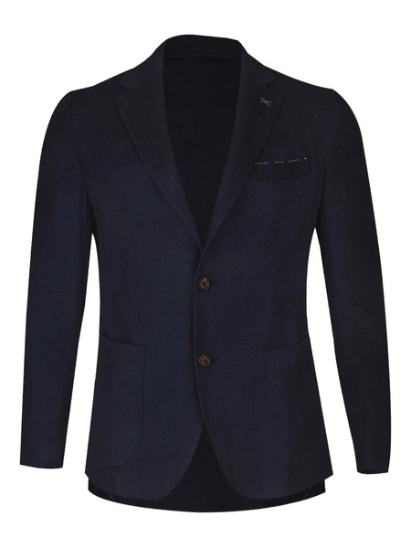  Eleventy Single-breasted Patch-pocket Blazer - Blue 