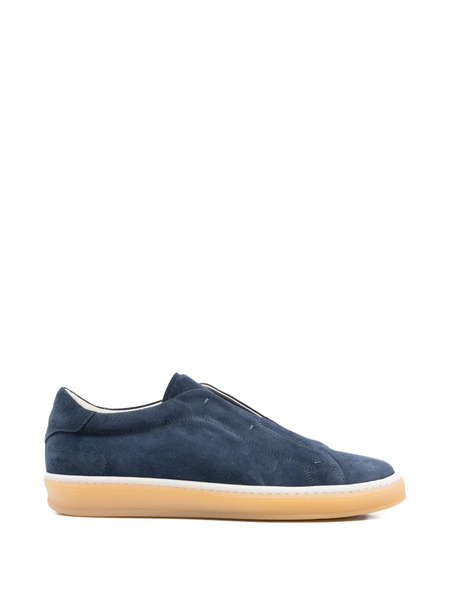  Eleventy Slip-on Suede Sneakers - Blue 