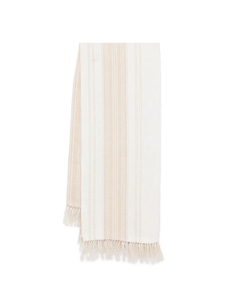  Eleventy Striped Fringed Plaid - Neutrals 