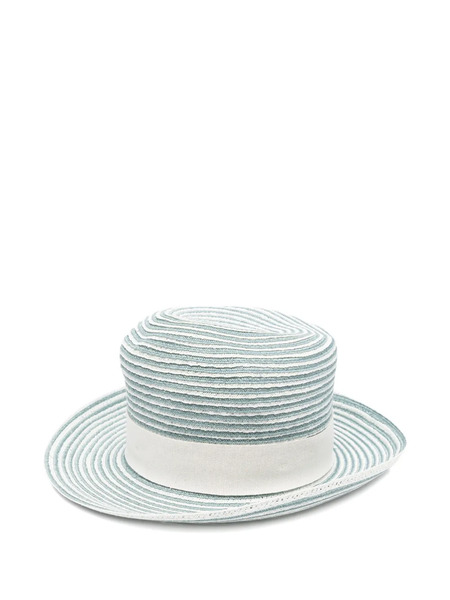  Eleventy Striped Ribbon Hat - Blue 