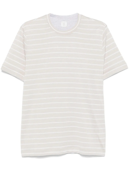  Eleventy Striped T-shirt - Neutrals 