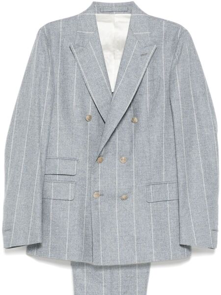  Eleventy Striped Two-piece Suit - Grey 