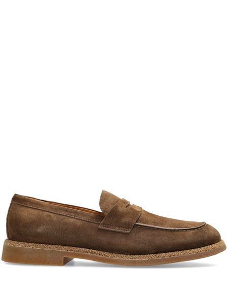  Eleventy Suede Loafers - Brown 