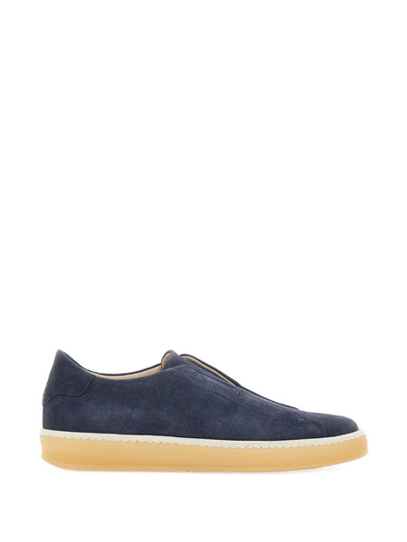  Eleventy Suede Slip-on Trainers - Blue 
