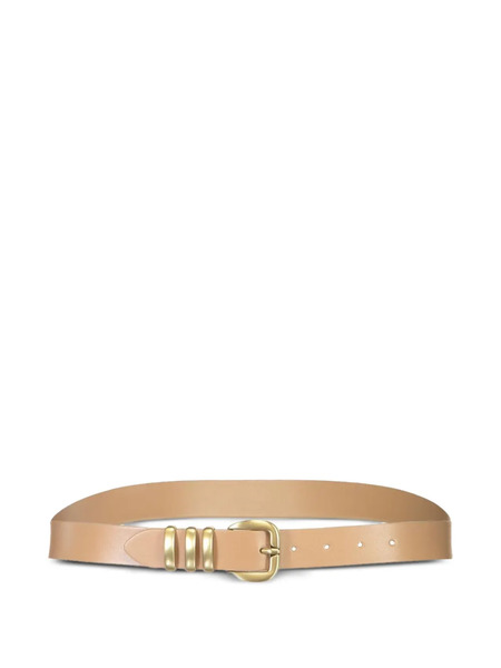  Eleventy Three-loop Leather Belt - Brown 