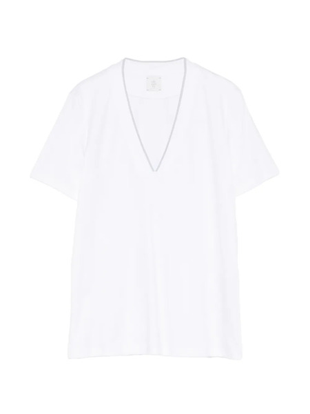  Eleventy V-neck T-shirt - White 