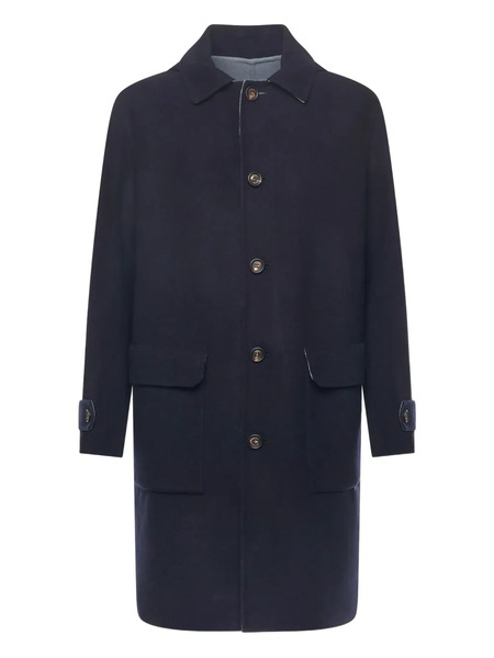  Eleventy Wool Coat - Blue 