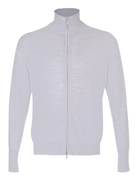  Eleventy Zip-neck Cardigan - Grey 