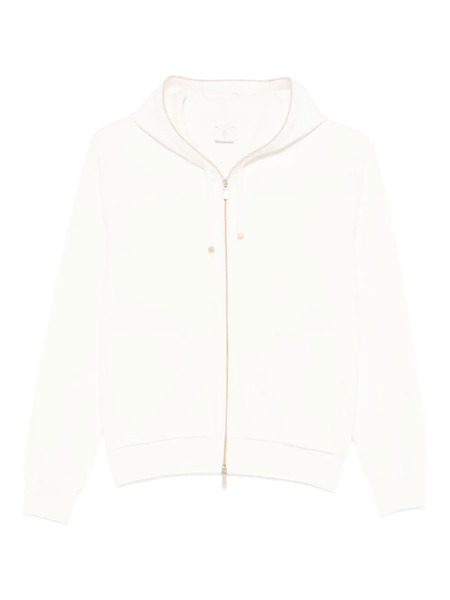  Eleventy Zip-up Hoodie - White 