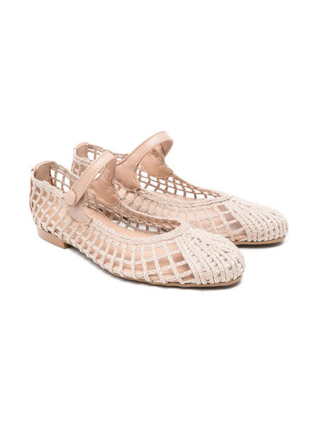  Eli1957 Braided Ballet Flats - Neutrals 