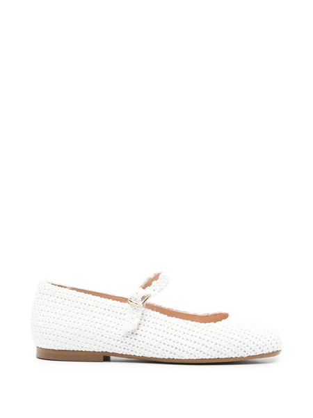  Eli1957 Buckle-fastening Ballet Flats - White 