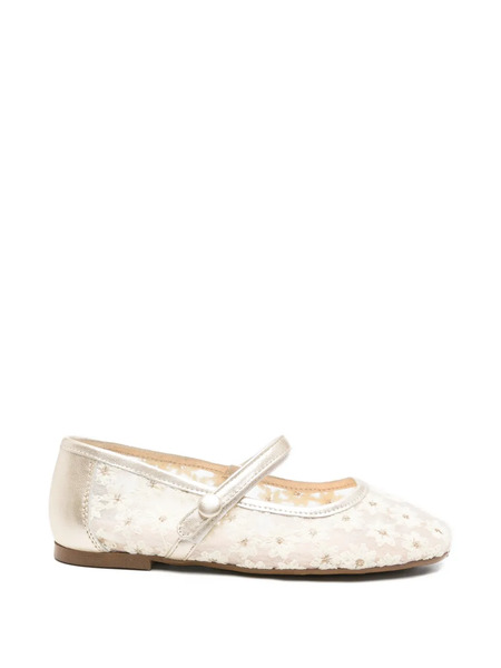 Eli1957 Floral Strap Ballerinas - Neutrals 