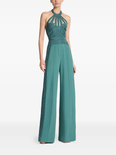  Elie Saab Beaded Jumpsuit - Blue 