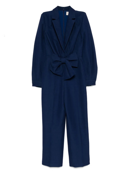  Elie Saab Bow-detail Jumpsuit - Blue 