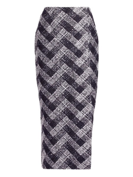  Elie Saab Chevron Midi Skirt - Black 