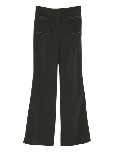  Elie Saab Embroidered Cady Pants - Green 