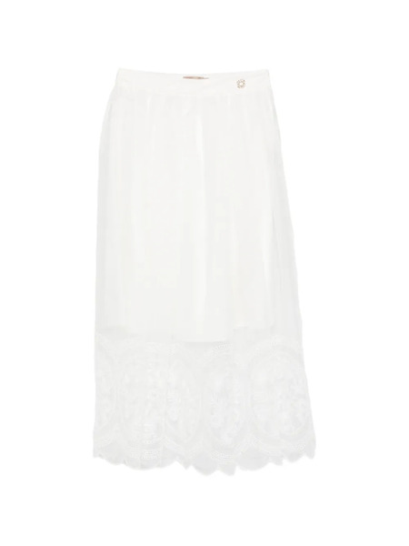  Elie Saab Junior Embroidered Skirt - White 