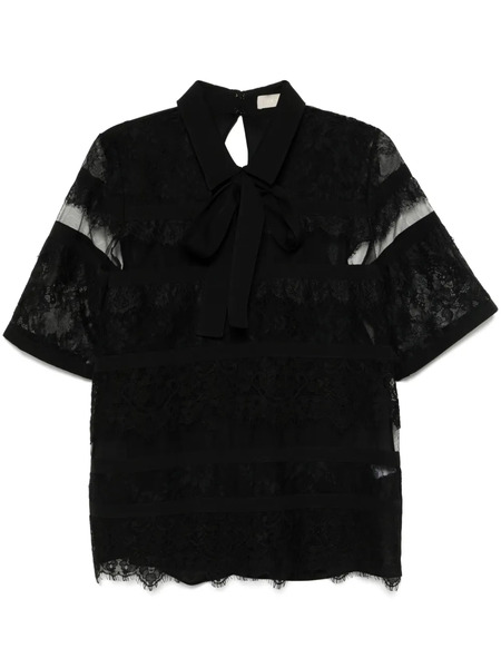  Elie Saab Lace Blouse - Black 