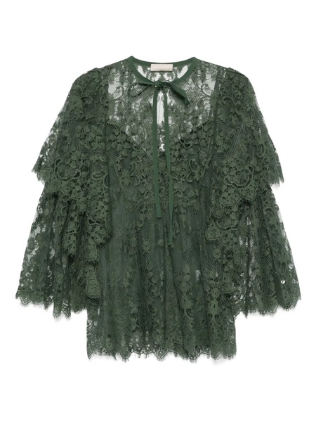  Elie Saab Laced Blouse - Green 