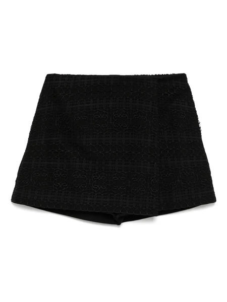 Elie Saab Macramé Shorts - Black 