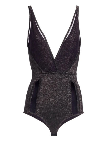  Elie Saab Metallic Knitted Body - Black 