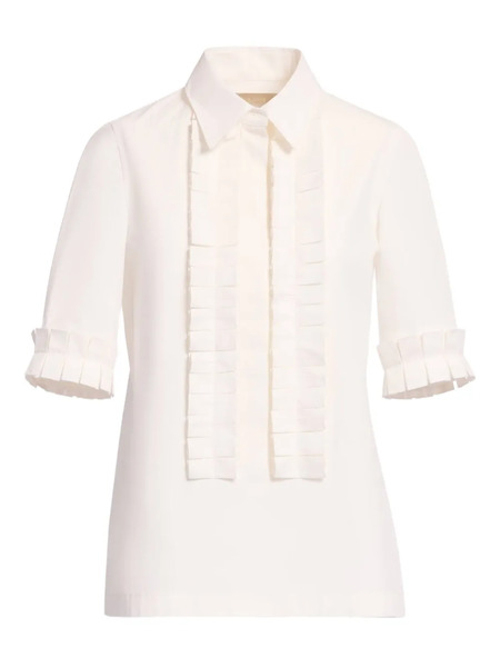  Elie Saab Pleated Shirt - Neutrals 