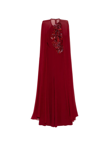  Elie Saab Sequin-embellished Jumpsuit - Red 
