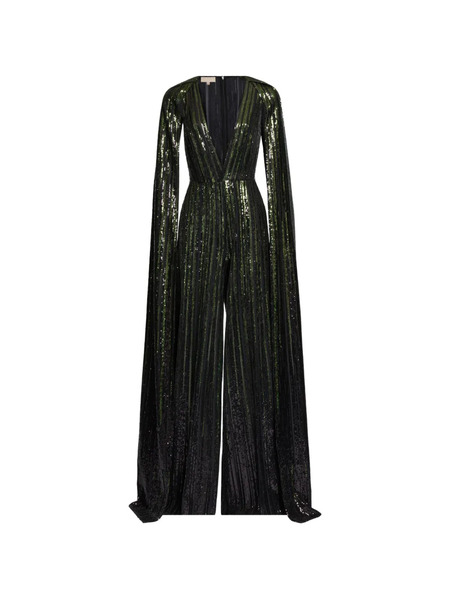  Elie Saab Sequin-embellishment Jumpsuit - Black 