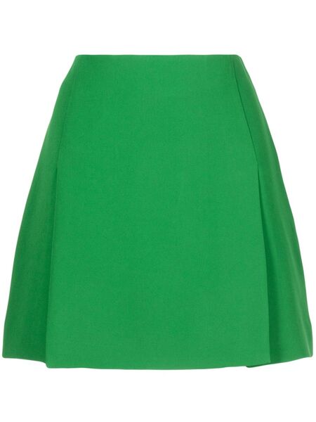  Elie Saab Slits Silk Mini Skirt - Green 