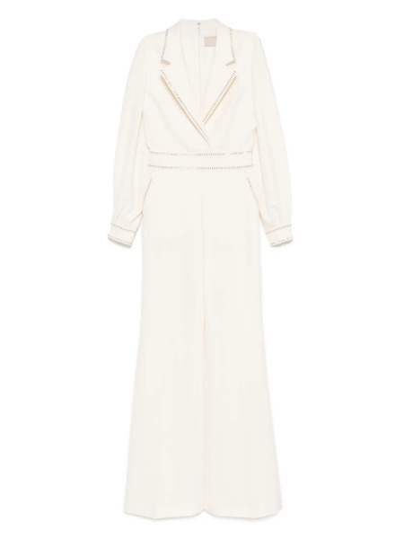  Elie Saab Stud-embellished Jumpsuit - White 