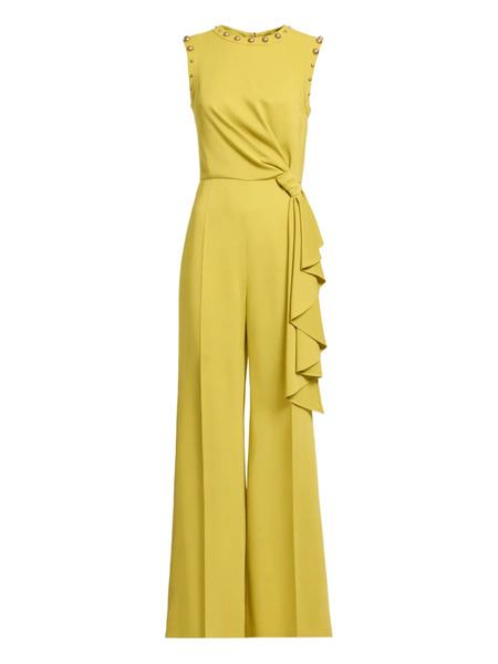  Elie Saab Stud-embellished Jumpsuit - Yellow 