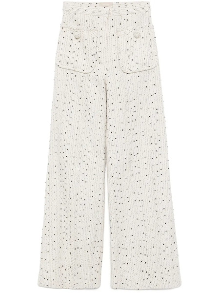  Elie Saab Tweed Pants - White 