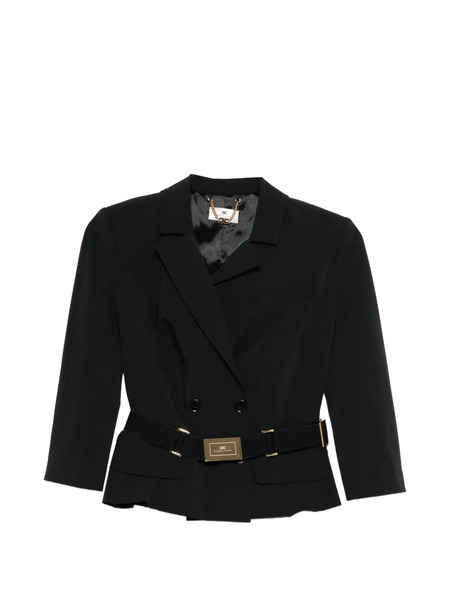  Elisabetta Franchi Belted Jacket - Black 