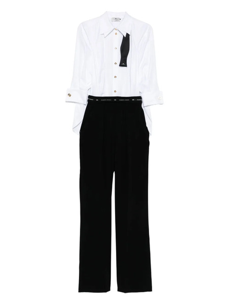  Elisabetta Franchi Bow-detail Jumpsuit - White 